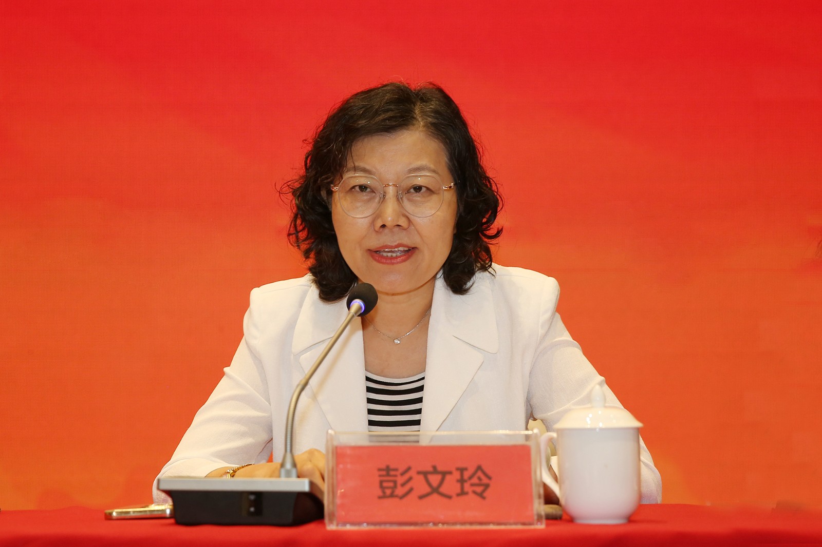 彭文玲介绍培训班情况并宣读培训班纪律要求.JPG
